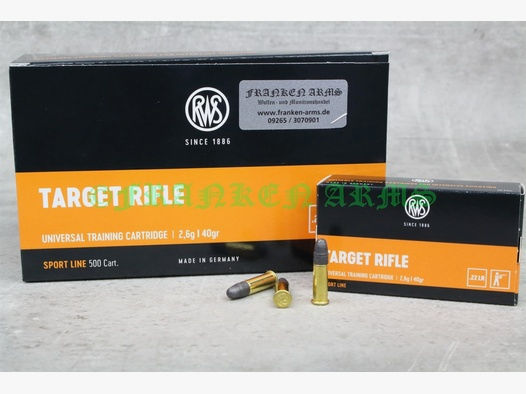 RWS	 Target Rifle .22 l.r. 40gr. 2,6g 50 Stück Staffelpreise