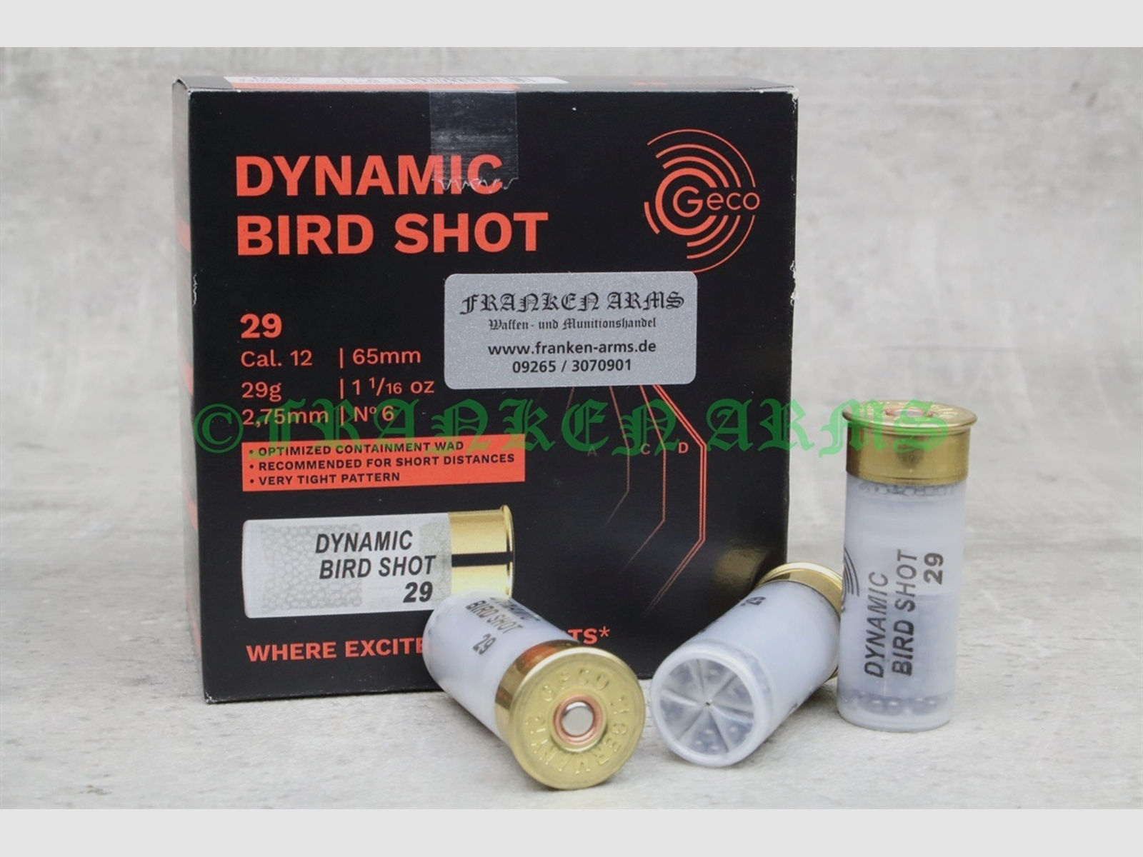 GECO	 Dynamic Bird Shot 12/65 29,0G 25 Stück Staffelpreise