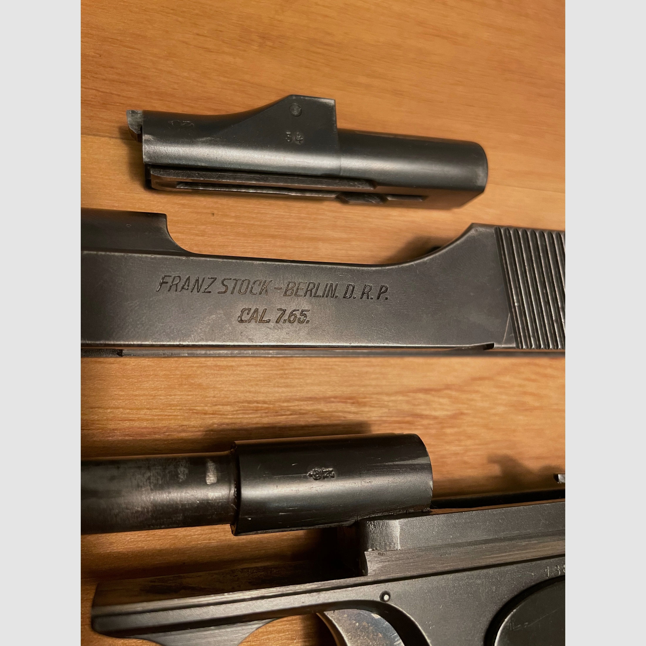 Franz Stock Pistole „Type 1 / 1st Variation“ Cal. 7,65, Berlin D.R.P.