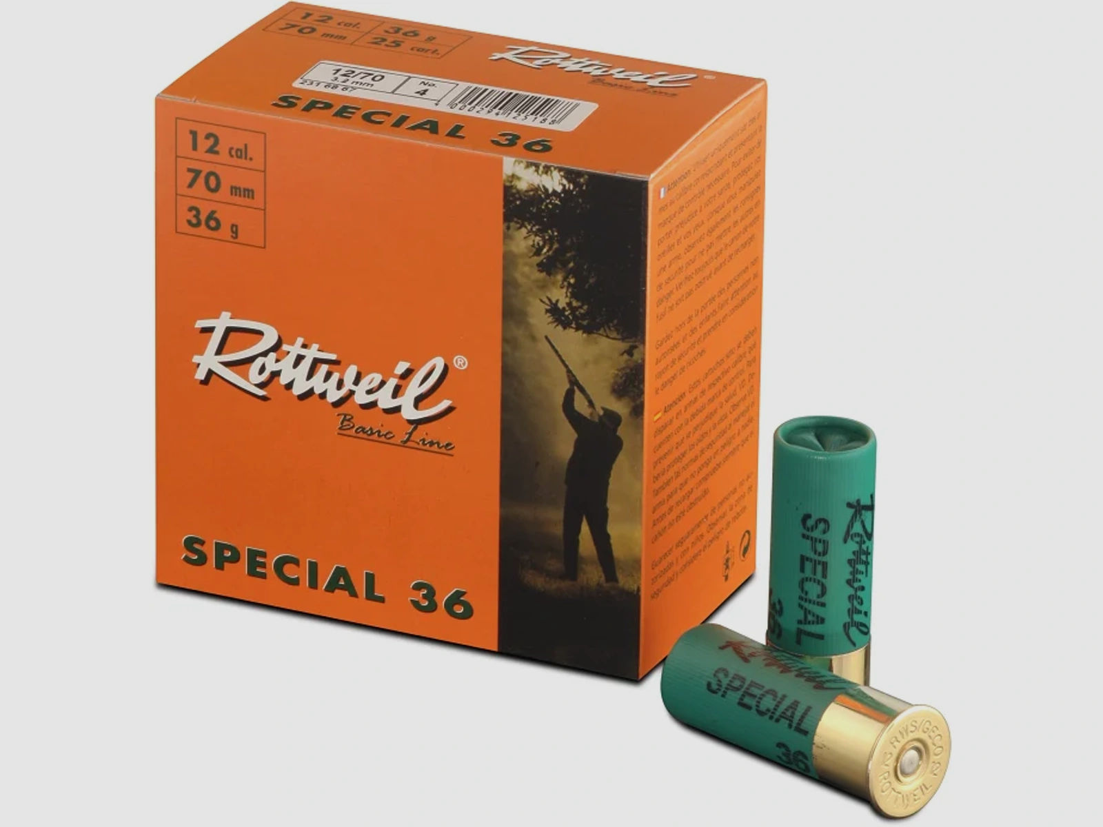 Rottweil Special 36 12/70 36 gr Schrotpatronen 3,2mm