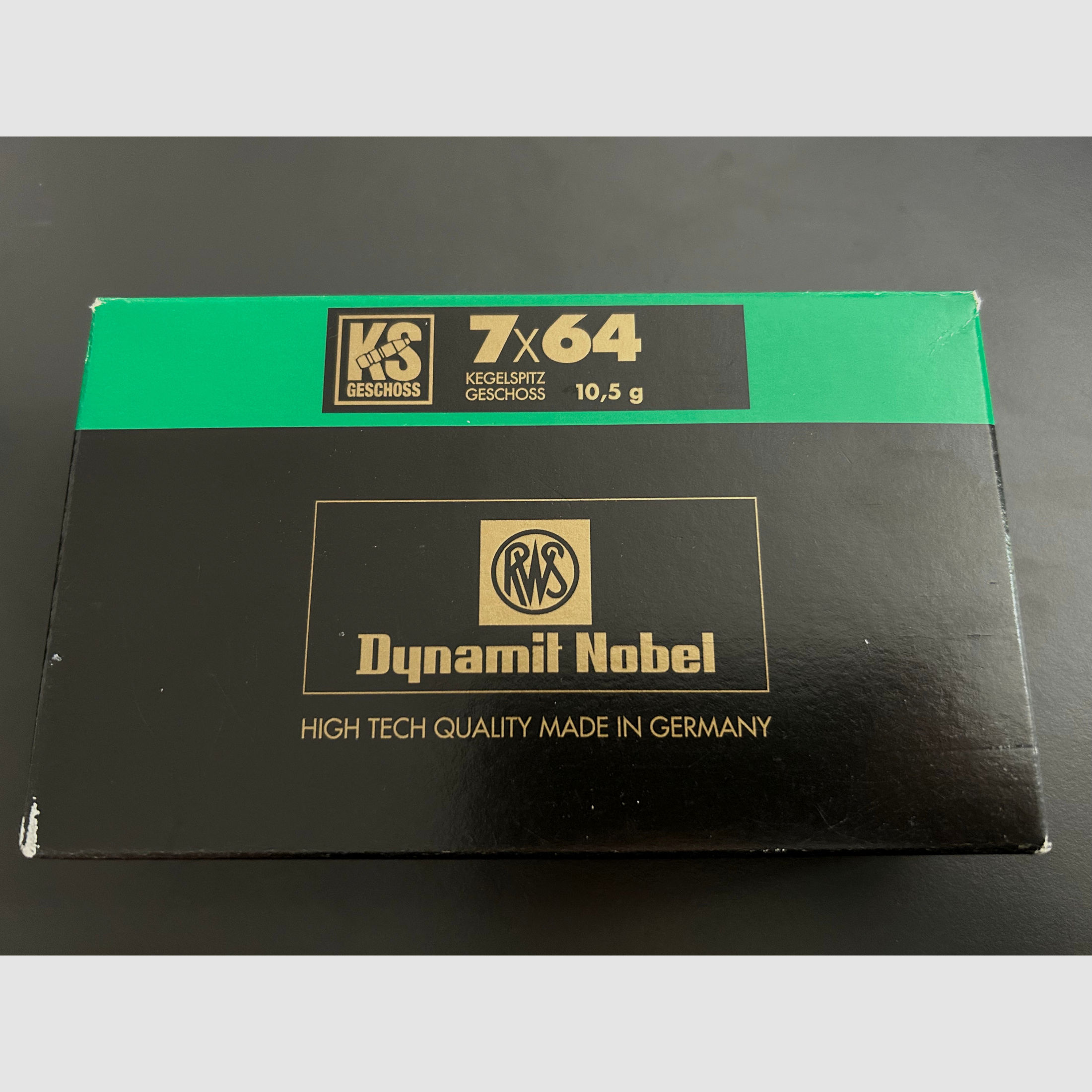 RWS Dynamite Nobel Kegelspitz Geschoss 7x64 10,5  20STK