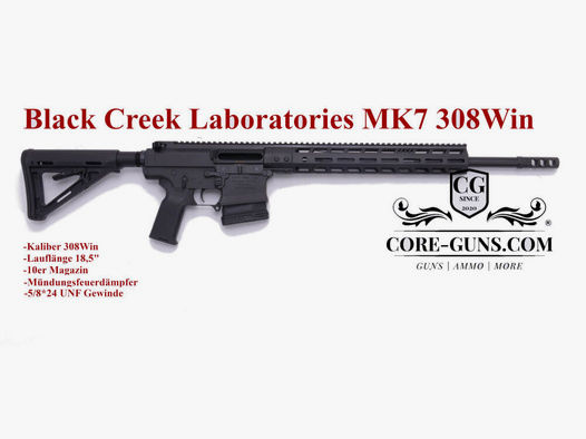 Black Creek Laboratories BCL AR10 -308Win 18" LL - sofort verfügbar in ODGreen, FDE, Bronce, gegen Aufpreis