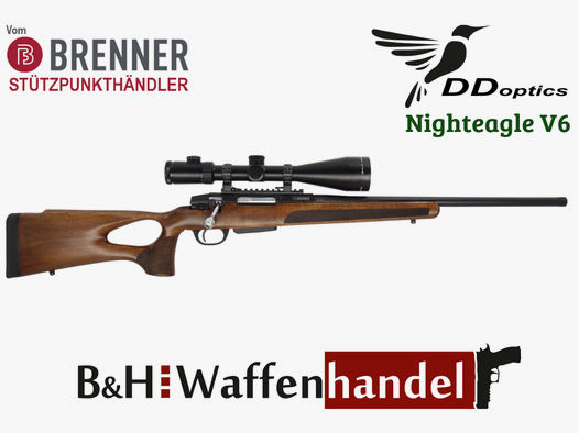 Neu: Komplettpaket Brenner BR20 Lochschaft DDoptics 2.5-16x42 oder 2.5-15x50 Jagd Büchse Finanzierung möglich (Art.Nr.: BR20LSP10)