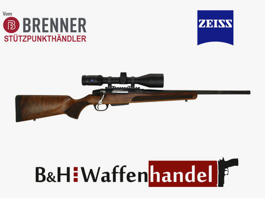 Auf Lager: Brenner BR20 Holzschaft mit Zeiss V6 2.5-15x56 (Best.Nr.: BR20WP1) Finanzierung möglich