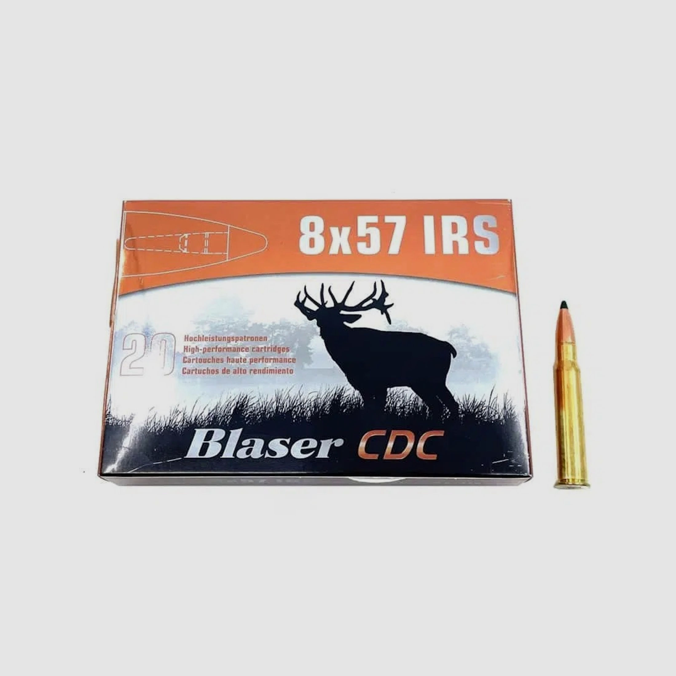 Büchsenpatronen Blaser 8x57 IRS CDC 11,0g. 170gr. Bleifrei !!!