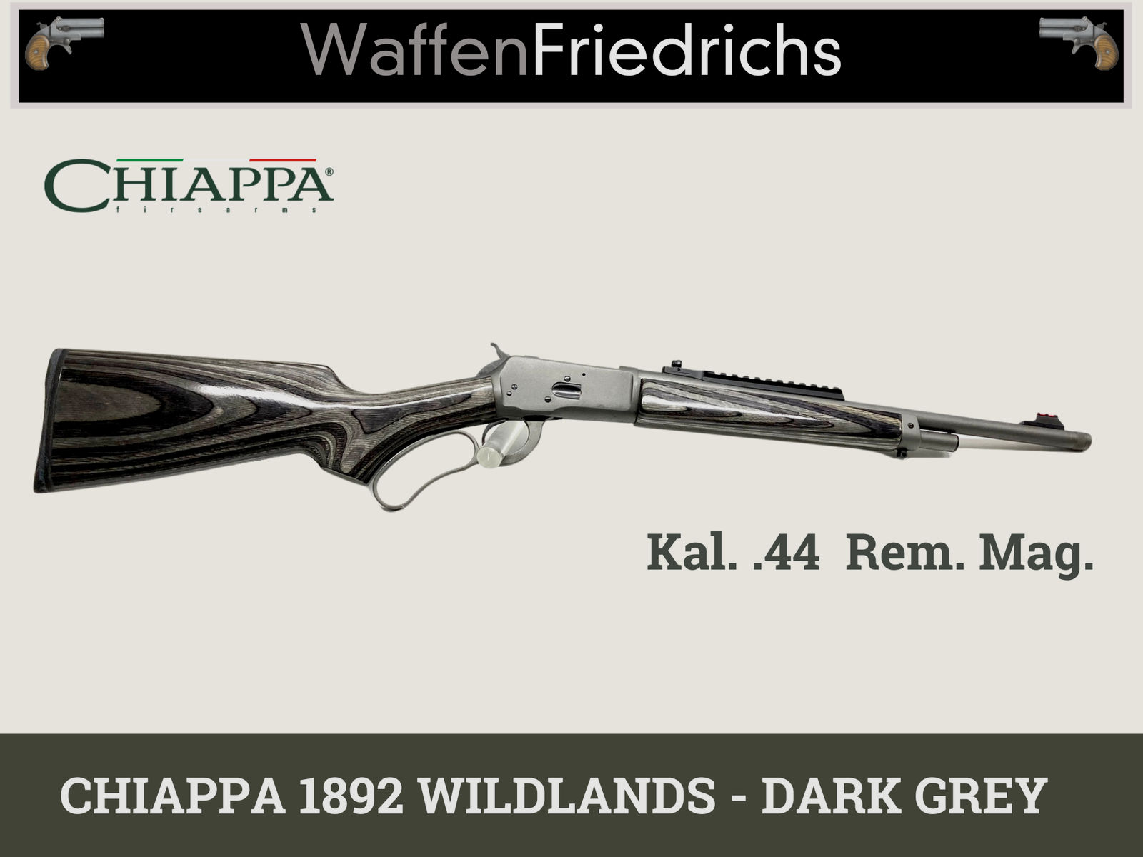 CHIAPPA 1892 WILDLANDS - DARK GREY | UHR - WaffenFriedrichs