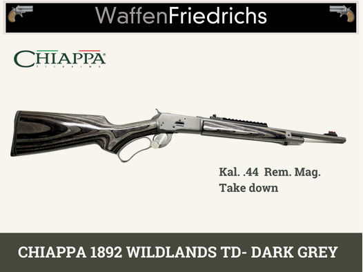 HIAPPA 1892 WILDLANDS TD Take Down- DARK GREY - WaffenFriedrichs