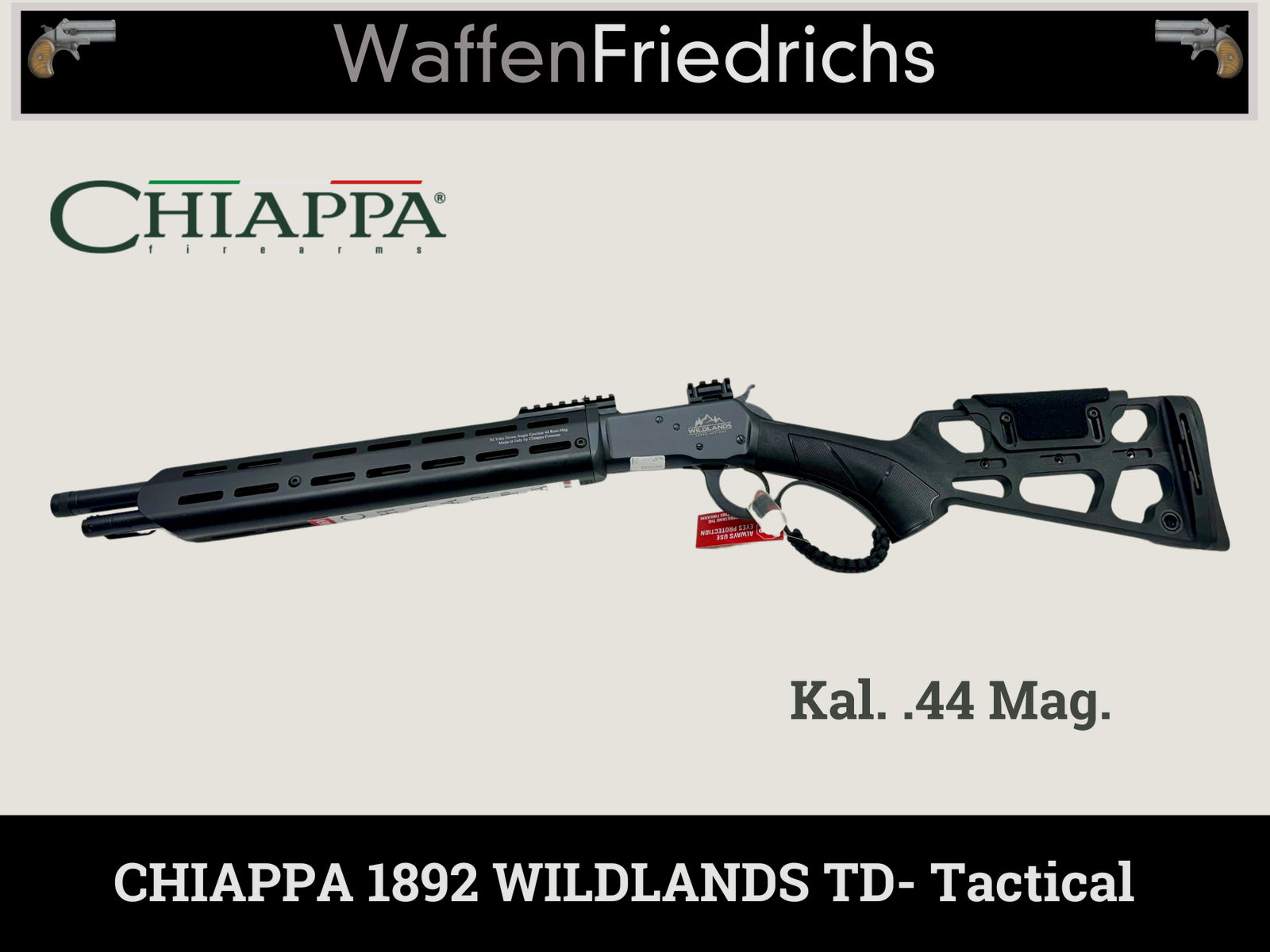 CHIAPPA 1892 Wildlands TD TACTICAL 16" BRANDNEU! | UHR Unterhebelrepetierbüchse | WaffenFriedrichs