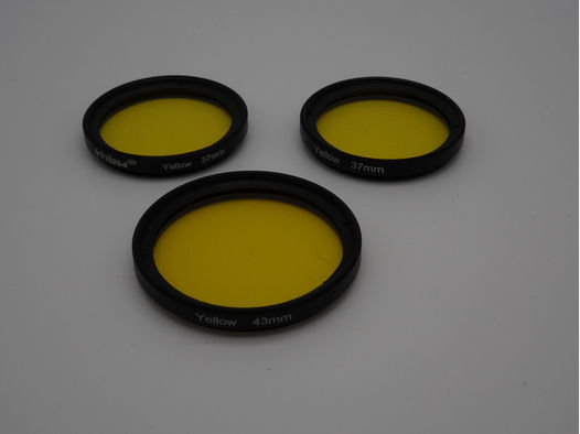 Farbfilter Gelb mit Schraubgewinde für Zielfernrohr