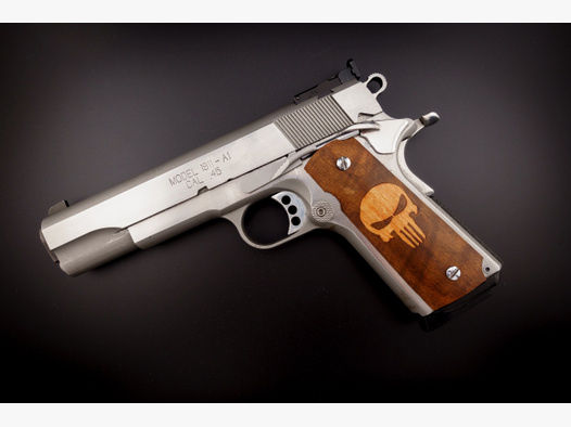 Colt 1911 A1 Griffschalen mit Punisher Inlay