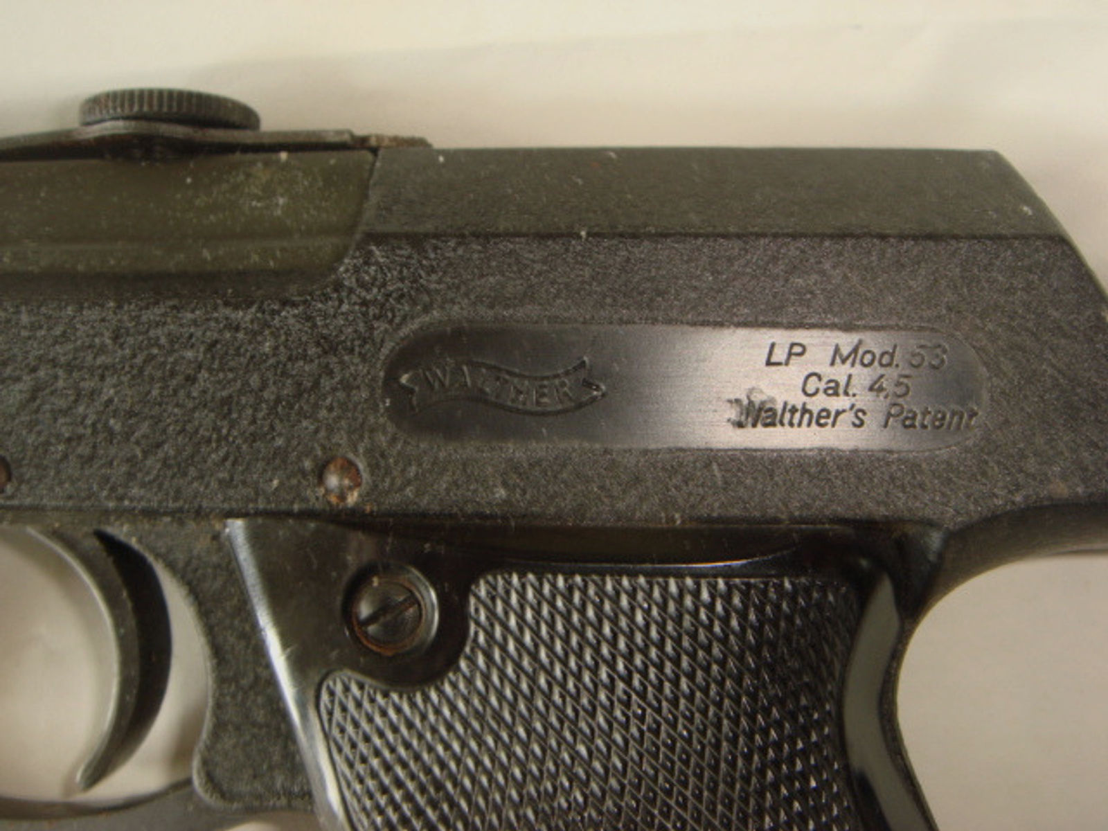 Walther Mod.53 / F-Zeichen/ Brünierung abgenutzt! Technisch ok/ Schussfähig