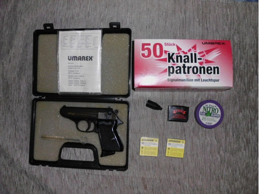 Walther PPK cal. 8mm mit Zubehör  – Schreckschuß - gebraucht