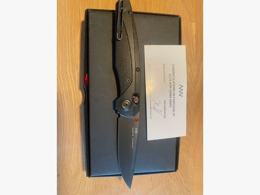 ANV Knives Einhandmesser A100 MagnaCut Stahl schwarz