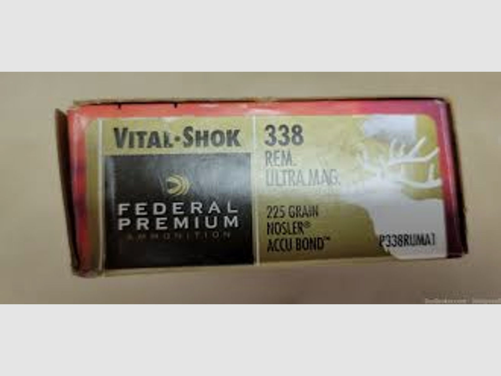 Büchsenpatronen Federal Premium Vital Shok Nosler Accu Bond .338 REM Ultra Mag. 225gr. !!!