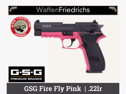 GSG GERMAN SPORT GUNS Fire Fly Pink - Wiesel-Flink Angebot - versandkostenfrei - WaffenFriedrichs