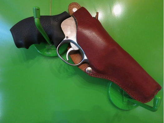 Gürtelholster Revolver,  Leder, bis 4"Revolver    #14