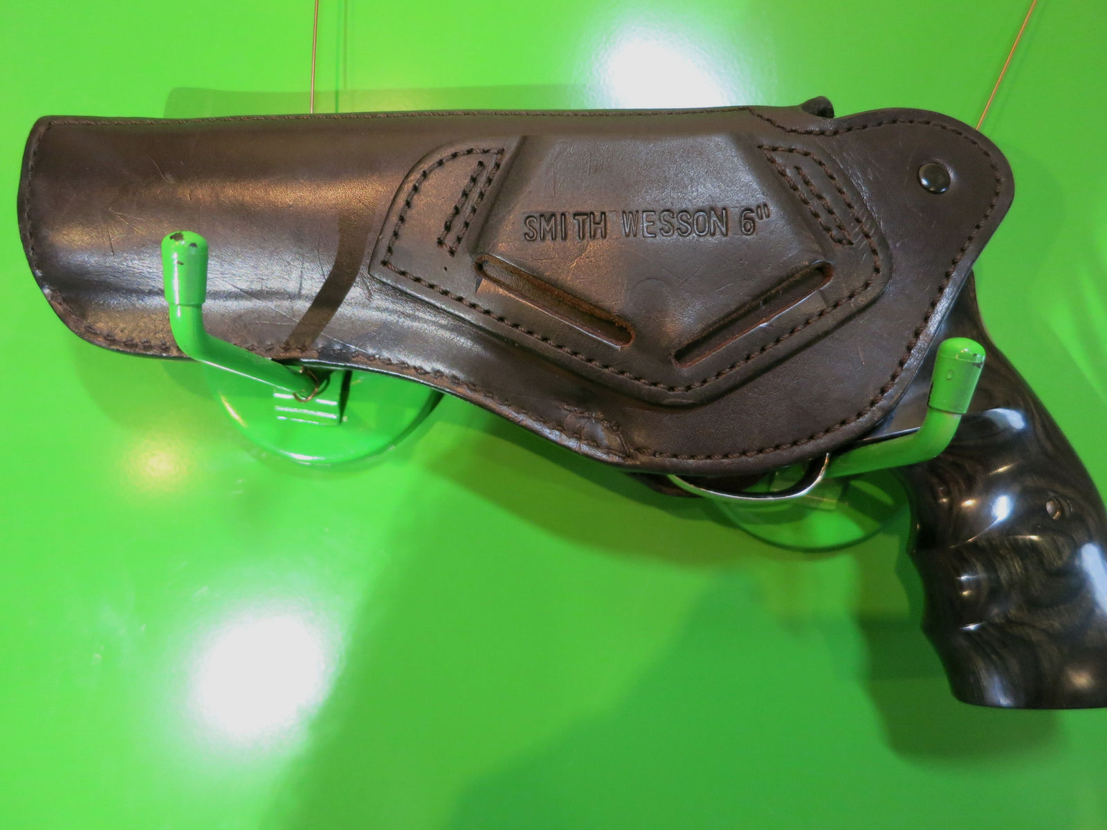 Gürtelholster Revolver, Smith&Wesson 6", Leder     #23