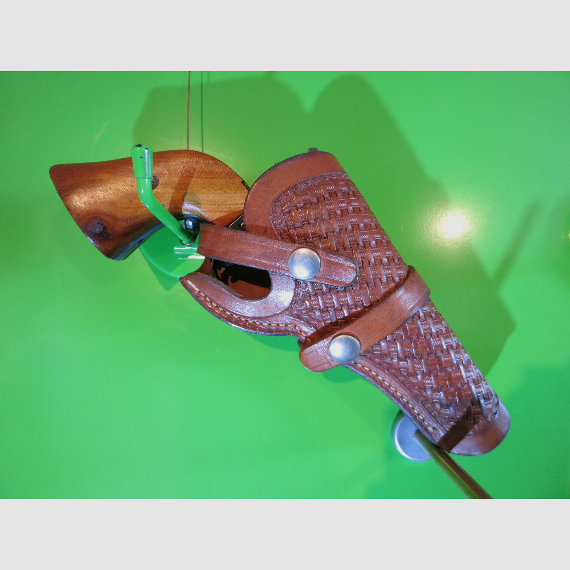 Gürtelholster Revolver,  Leder handgenäht, für Taschen-Revolver, Viking/Mexico    #16