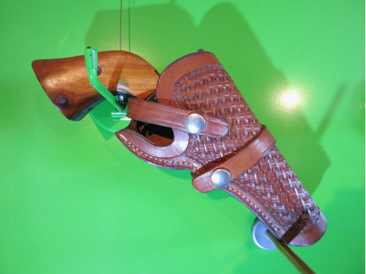 Gürtelholster Revolver,  Leder handgenäht, für Taschen-Revolver, Viking/Mexico    #16