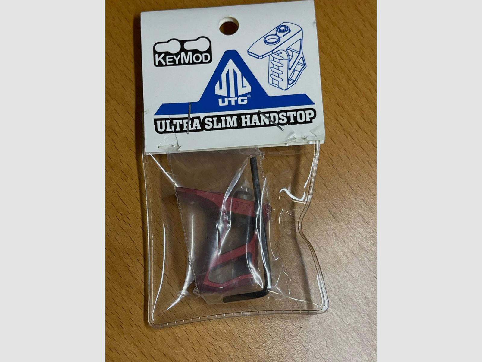 UTG Handstop Ultra Slimline Key Mod Rot