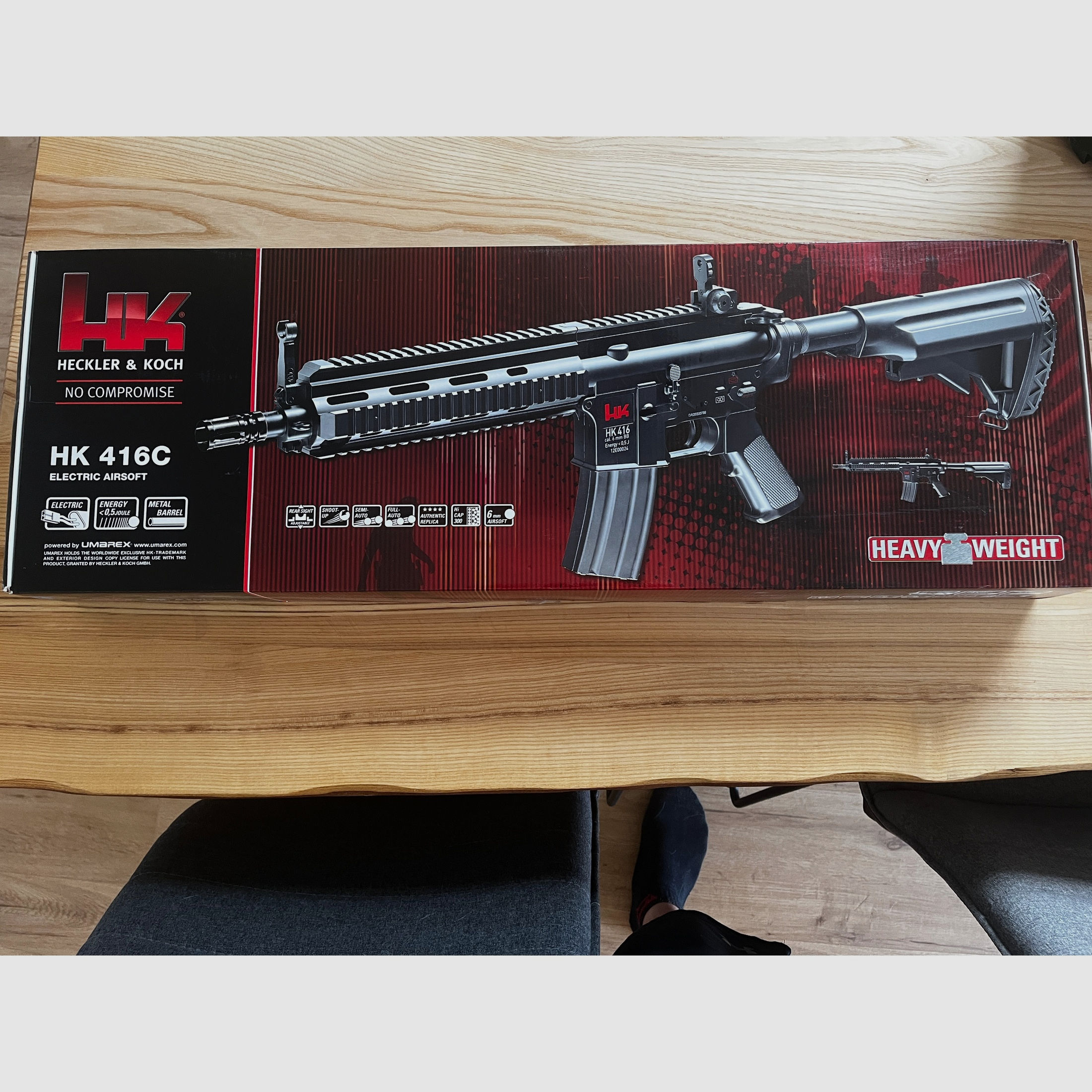 H&K 416c und Beretta Pistole 0,5j 