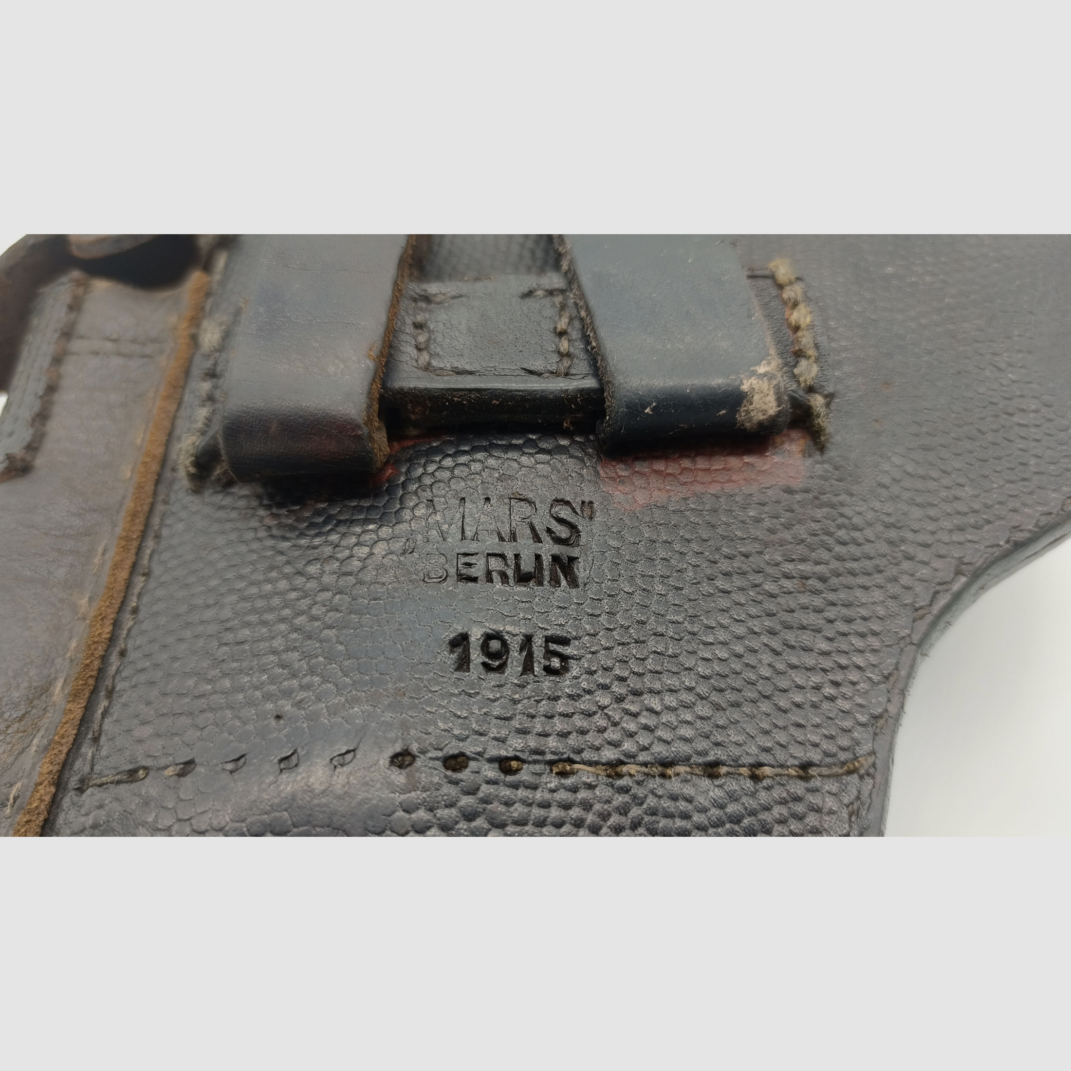 Halbautomatische Pistole DWM P08 1915 Artillerie, Ari, Kal. 9mmLuger, *inkl. Holster "MARS" Berlin 1915*