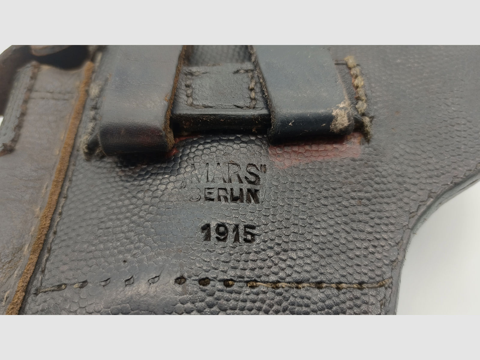 Halbautomatische Pistole DWM P08 1915 Artillerie, Ari, Kal. 9mmLuger, *inkl. Holster "MARS" Berlin 1915*