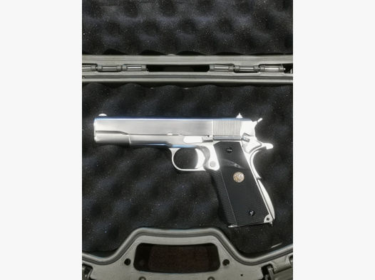 Wei-ETech M1911 Pro Grip Vollmetall GBB 6mm BB Satin-Chrome