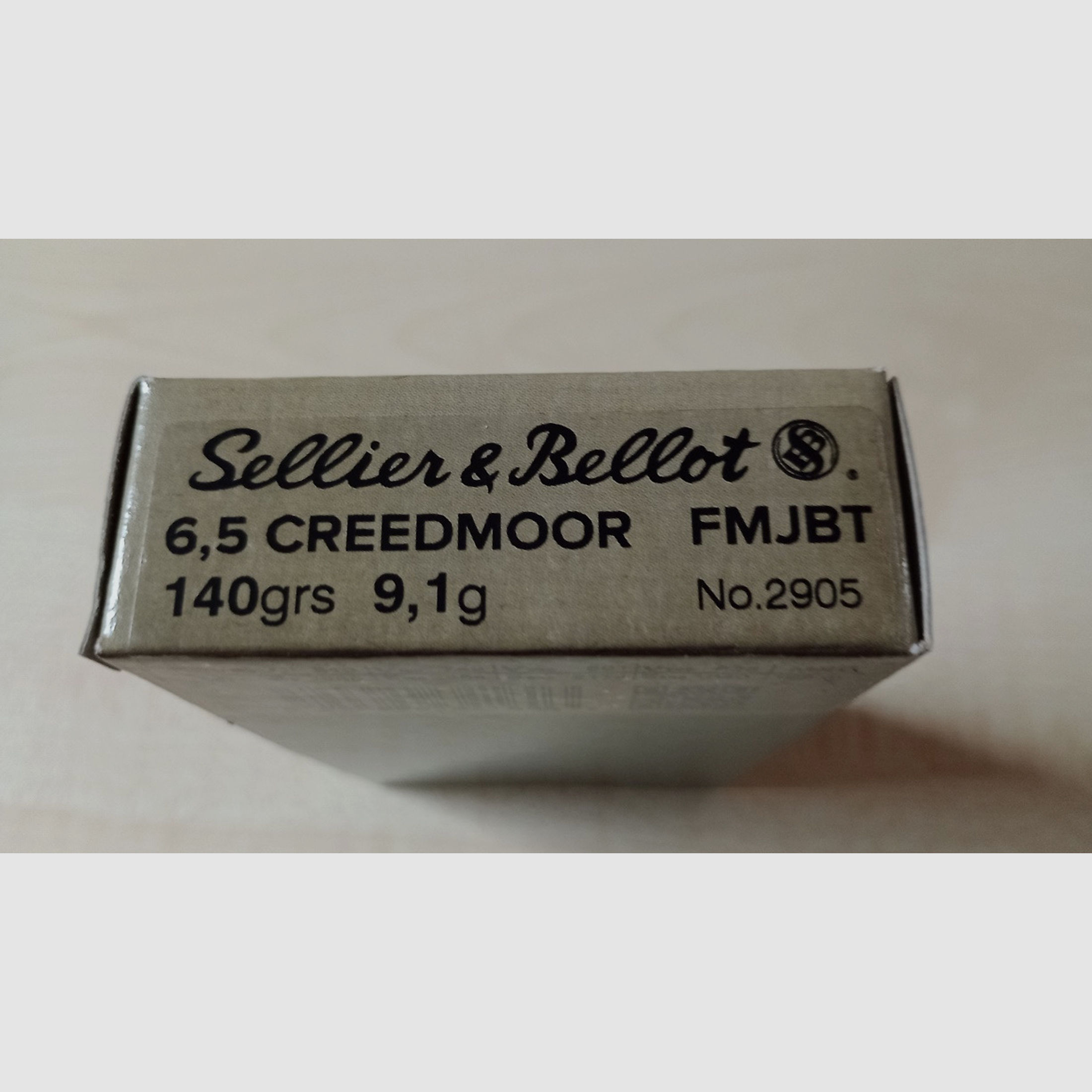 S&B Tactical Ammunition 6,5 Creedmoor  FMJBT  140gr / 9,1g  No. 2905