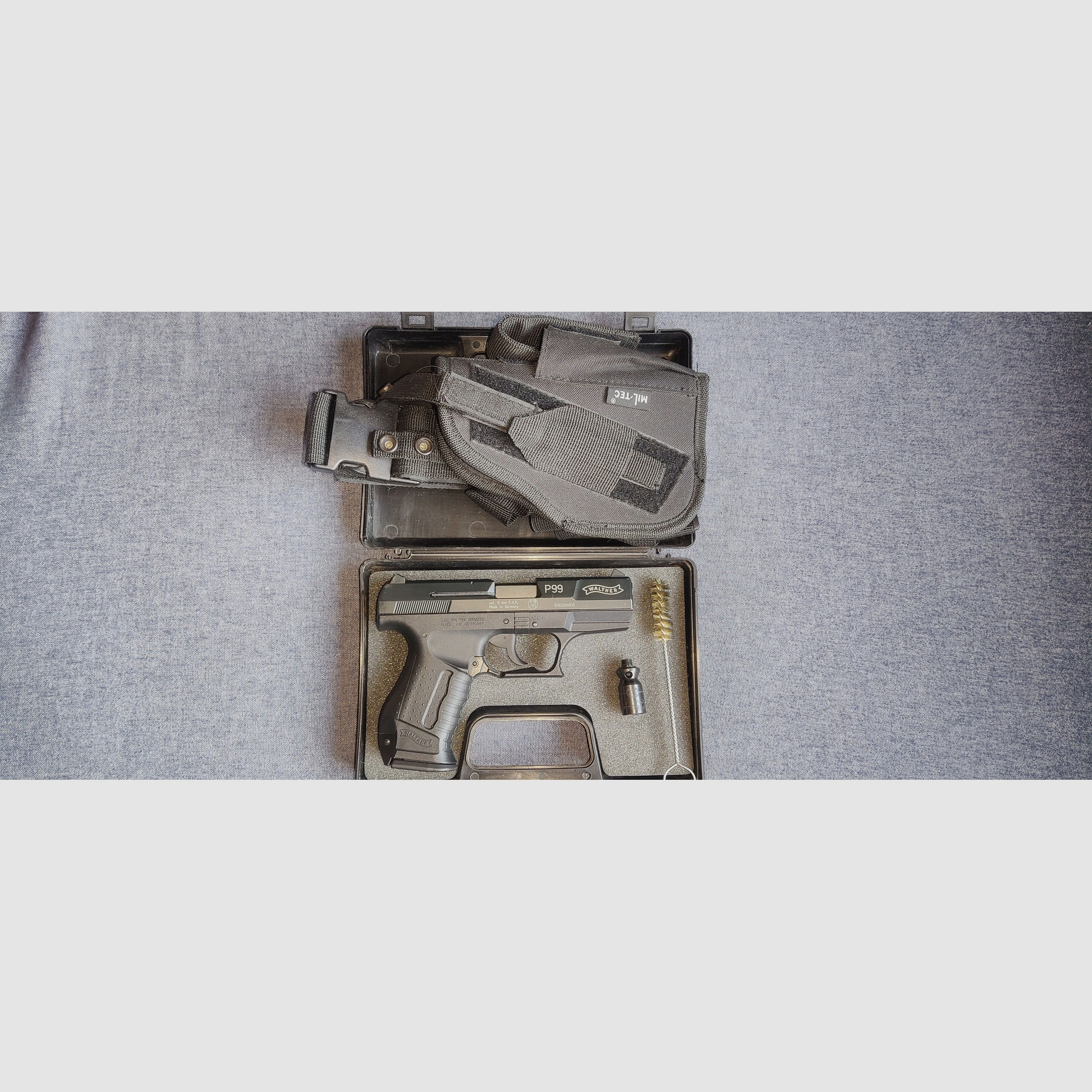 Schreckschuss Pistole Walther P99 PAK Holster Miltec