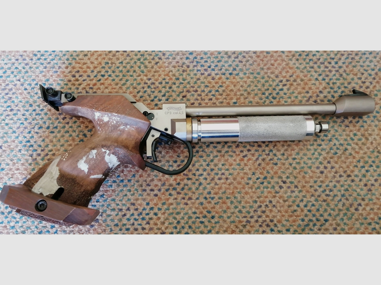 Walther Luftpistole CP3 Umgebaut auf CO2 kapseln