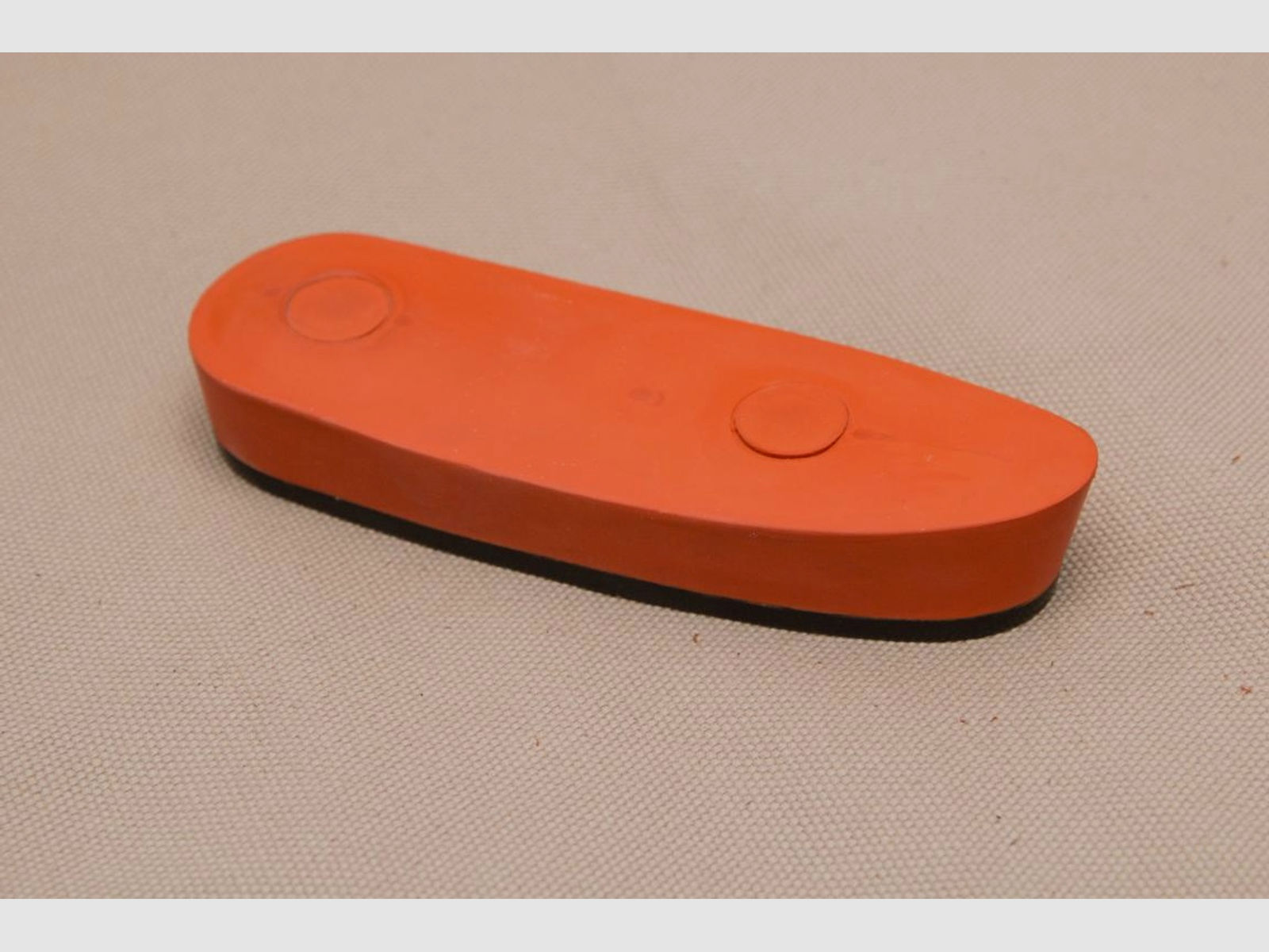 S.W. Silver Schaftkappe London orange - das Origial -  classic rubber recoil pad, Safari Gummischaftkappe No. 3
