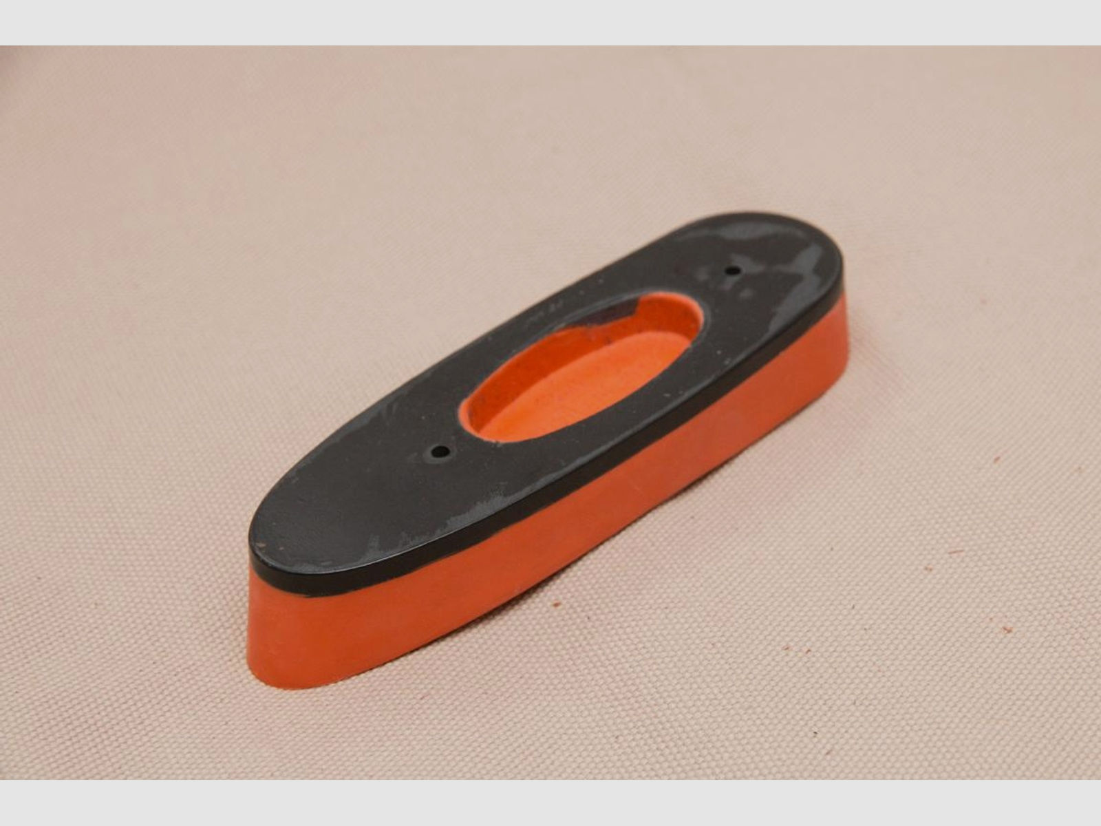 S.W. Silver Schaftkappe London rot - das Origial -  classic rubber recoil pad, Safari Gummischaftkappe No. 3