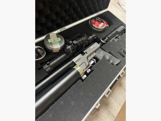 Aea Hp Max 9mm mit viel Zubehör Luftdruckgewehr+ ZIELFERNROHR + Diabolos + Magaziene + Einzellader + Exportkit.....