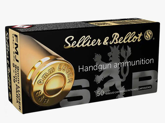 S&B 9 mm Luger Vollmantel 8,0g/124grs. - 1.000 Schuss