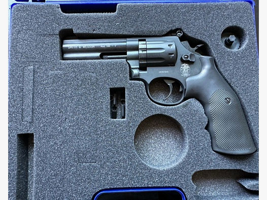 Co2 Revolver Smith & Wesson 4 Zoll brüniert 4,5 mm Diabolo 