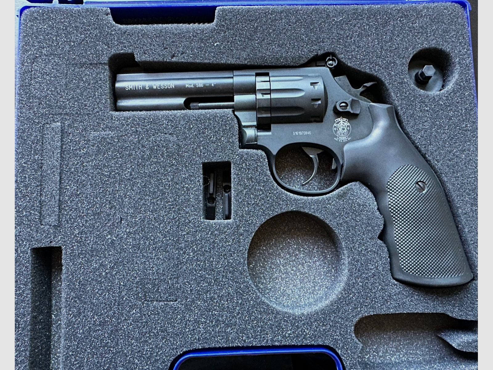 Co2 Revolver Smith & Wesson 4 Zoll brüniert 4,5 mm Diabolo 
