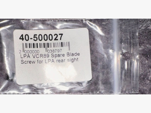 LPA VCR89 Spare Blade Screw for LPA rear sight schraube 
