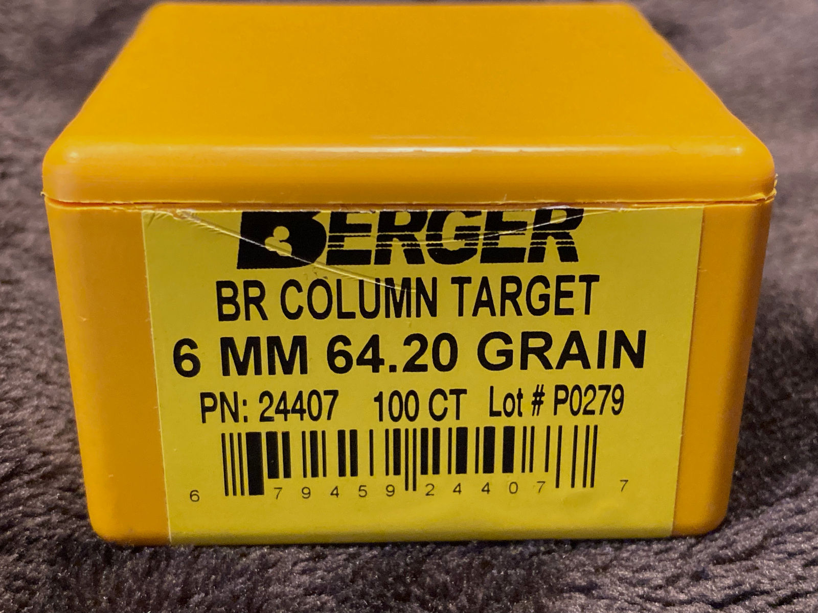 Berger BR Column 6mm PPC  .243  64,2 Grain Benchrest Geschoße