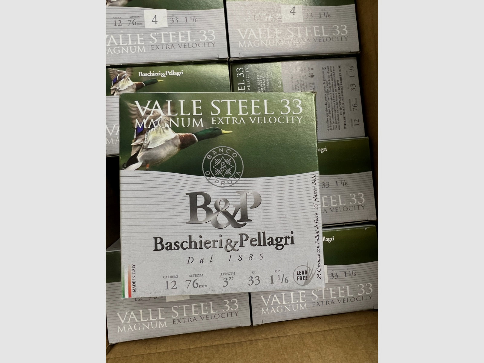 Baschieri & Pellagri Valle Steel *Bleifrei*  HV 12/76 33 g, 3,1 mm