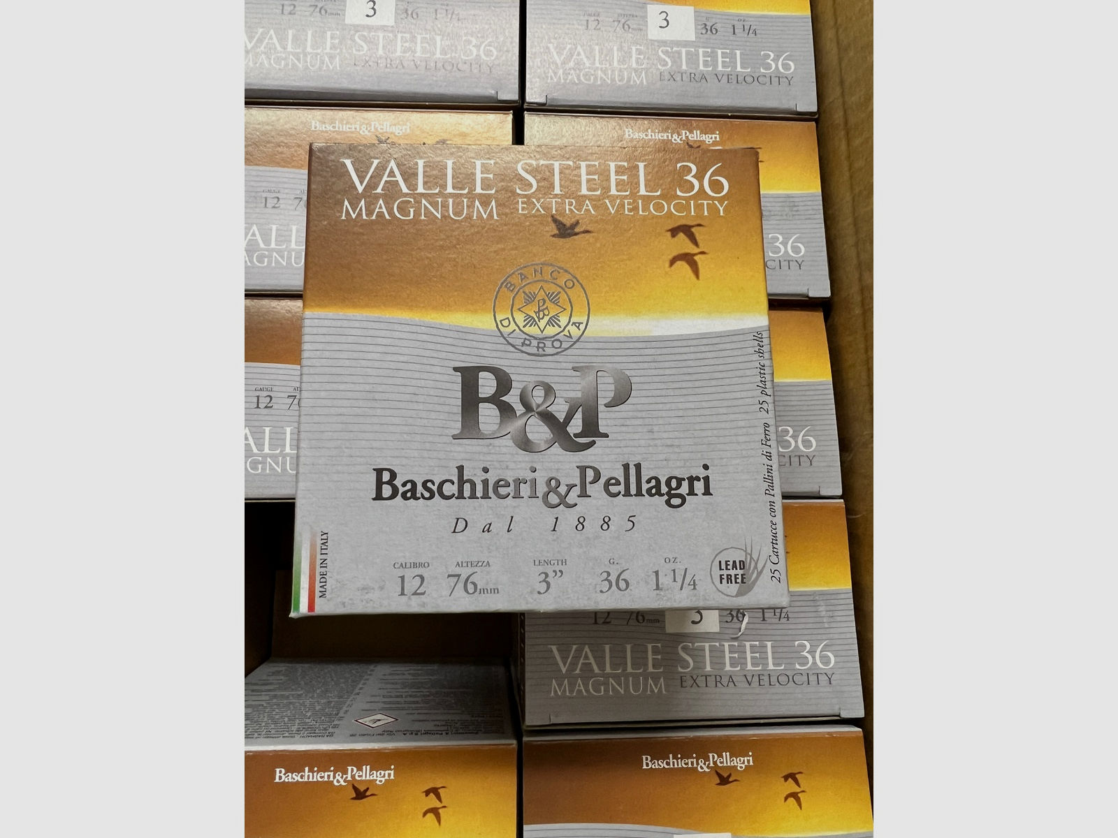 Baschieri & Pellagri Baschieri & Pellagri 12/76 Valle Steel *Bleifrei* Magnum Steel HV 3,3mm 36g
