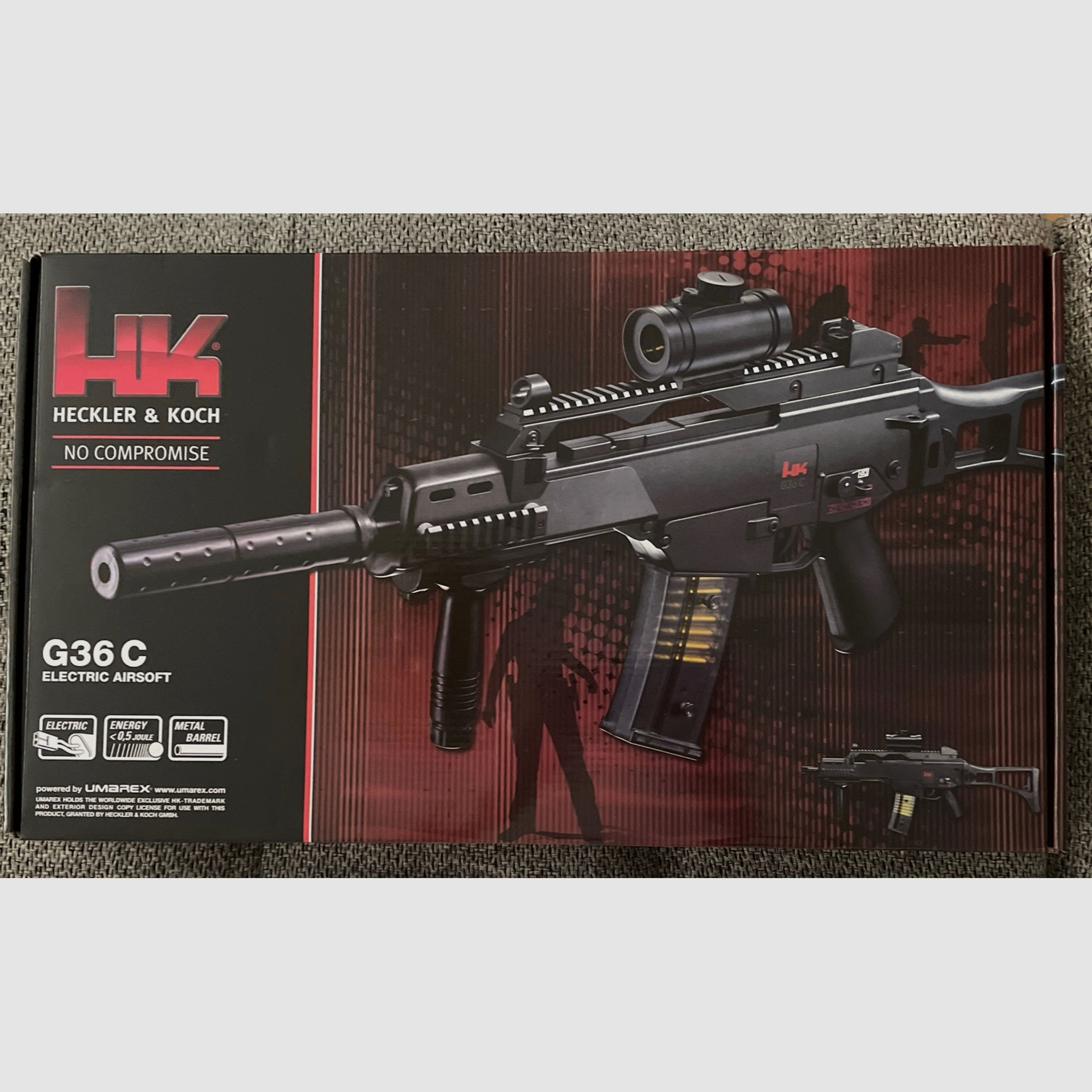 Heckler & Koch G36 C - AEG Softair im Kal. 6mm BB - Schwarz