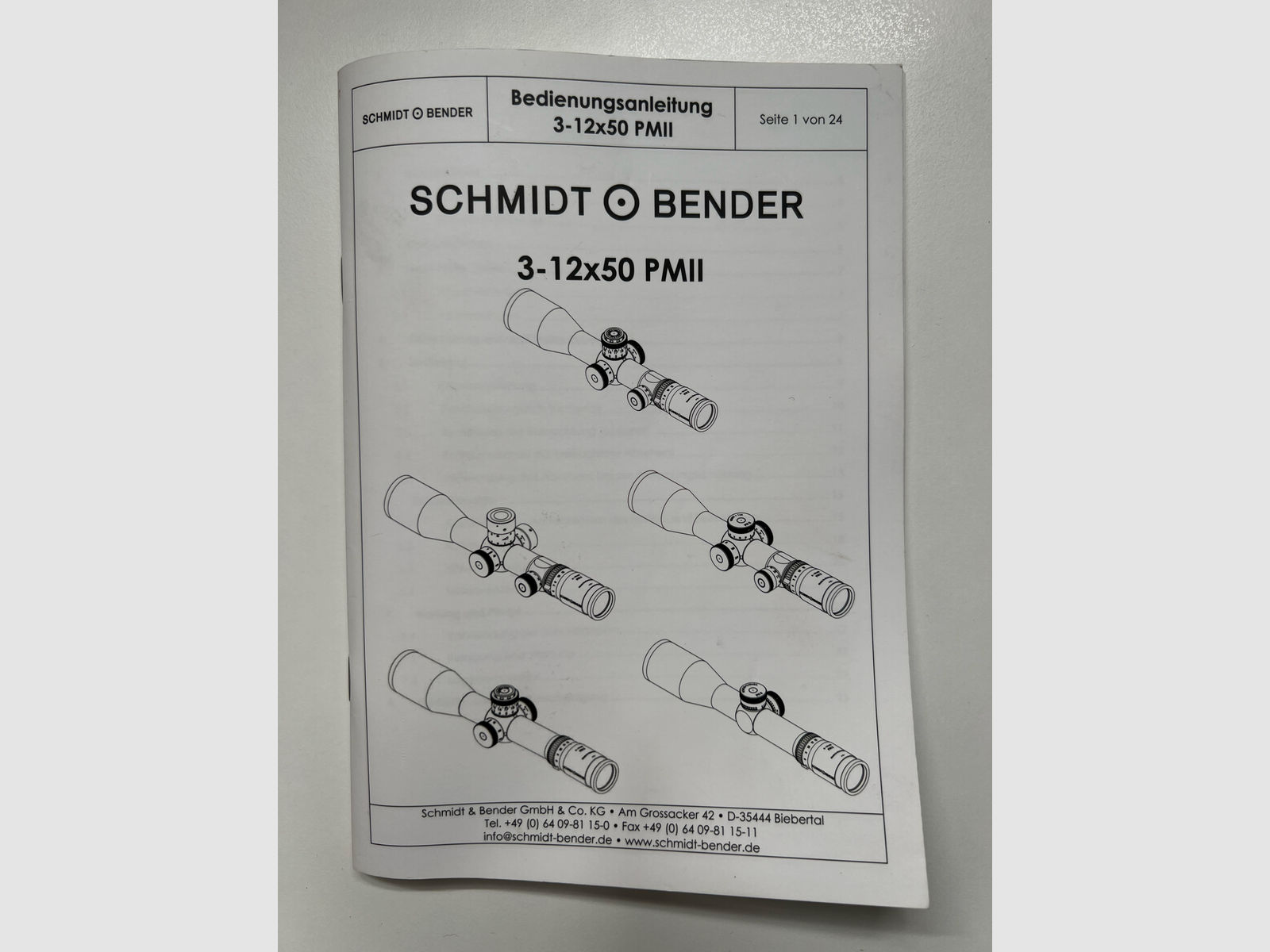 Schmidt & Bender Zielfernrohr 3-12x50 PM II/P 