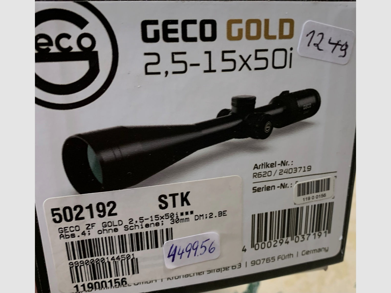 Geco Gold 2,5 - 15 x 50i