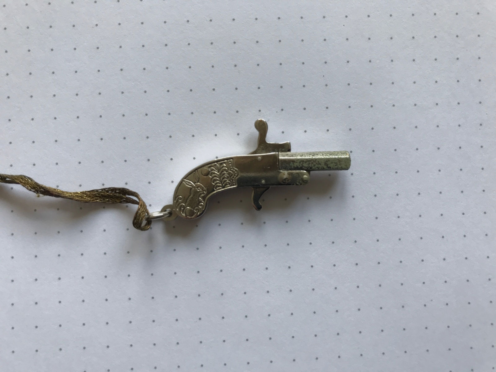 Berloque Pinfire 2 mm kleine Schreckschuss Pistole