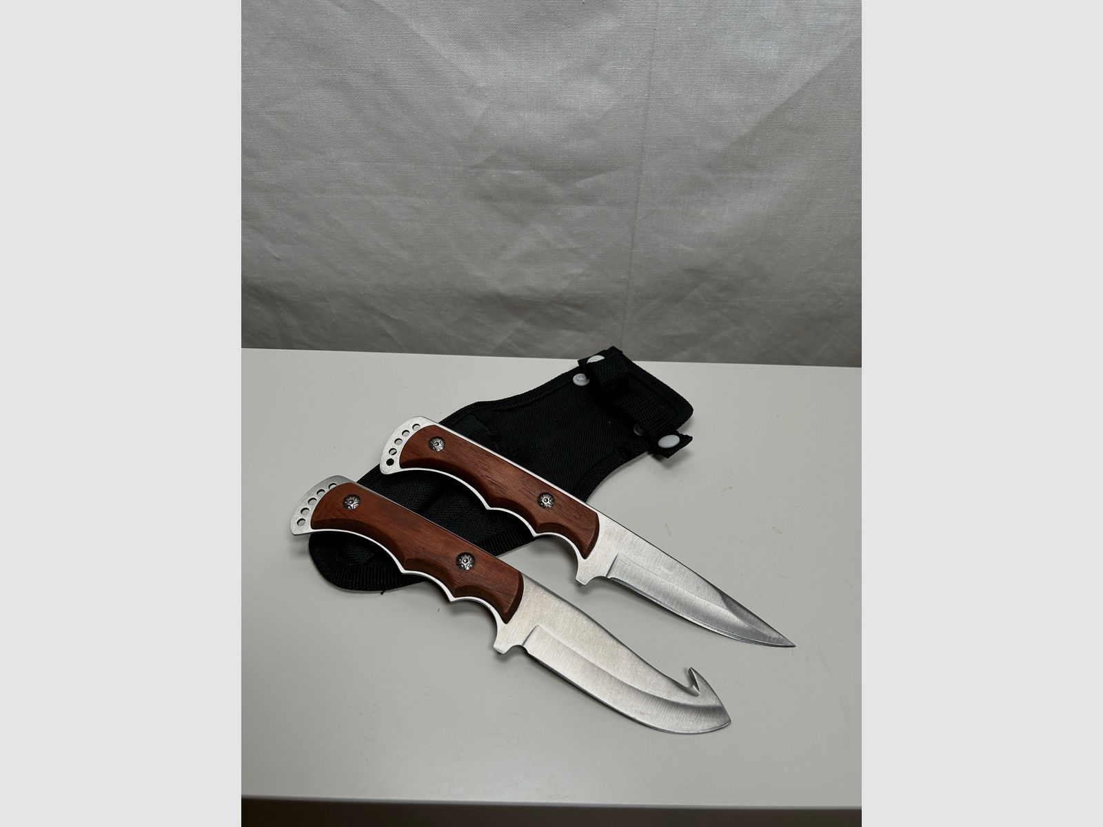 Messer Set mit doppelter Messerscheide (Outdoor/Jagd)