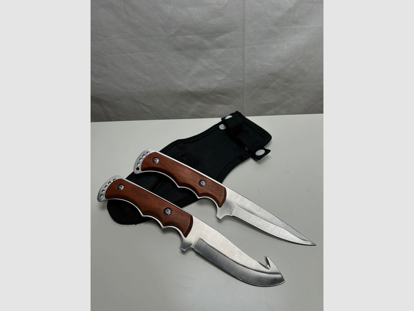 Messer Set mit doppelter Messerscheide (Outdoor/Jagd)