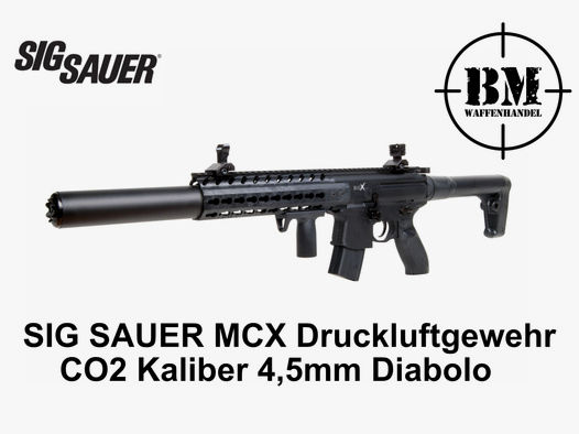 Sig Sauer MCX Druckluftgewehr CO2 4,5mm Diabolo Luftgewehr