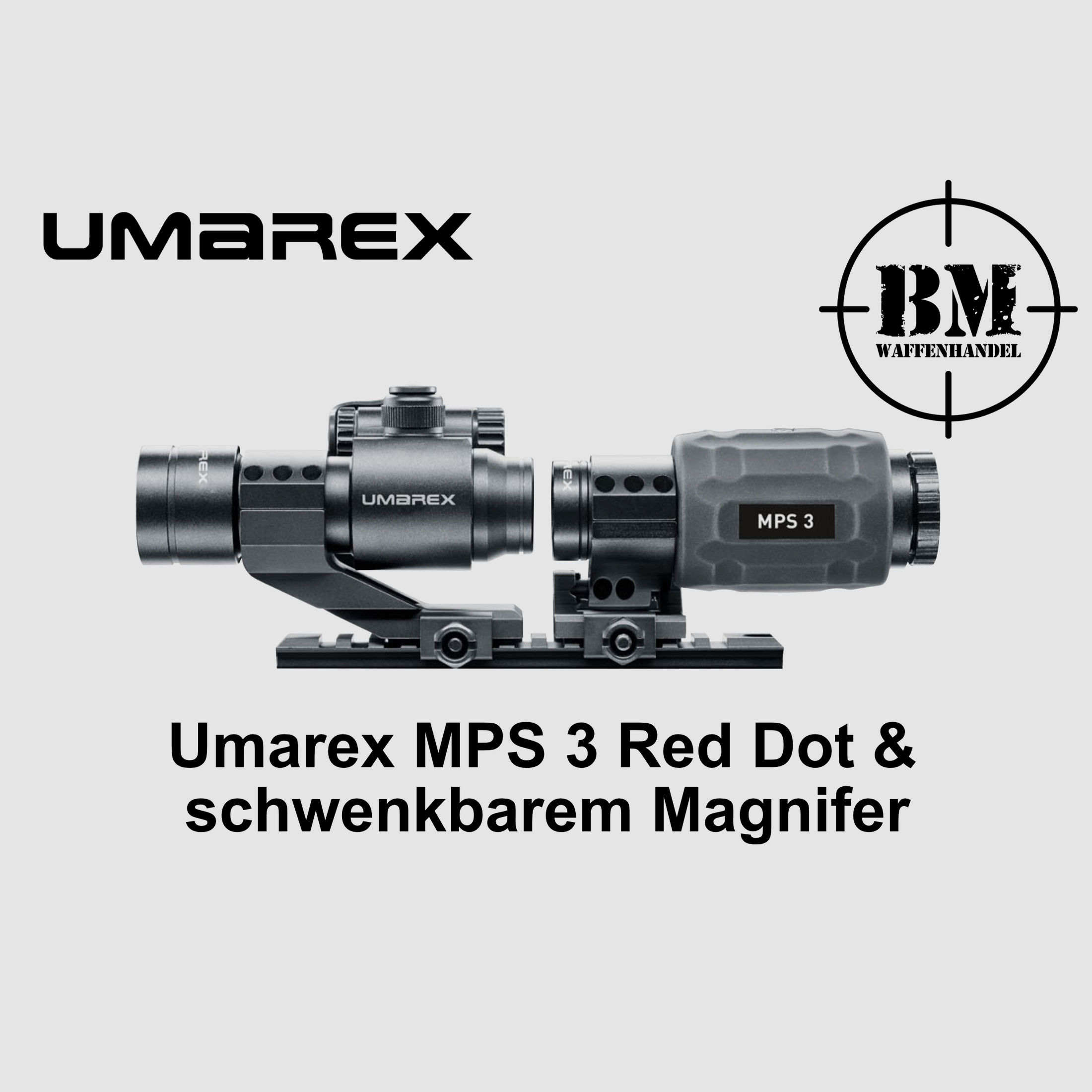 Umarex Red Dot & 3 Fach Magnifer Schwenkbar Dot4 MOA 7 Fach verstellbar