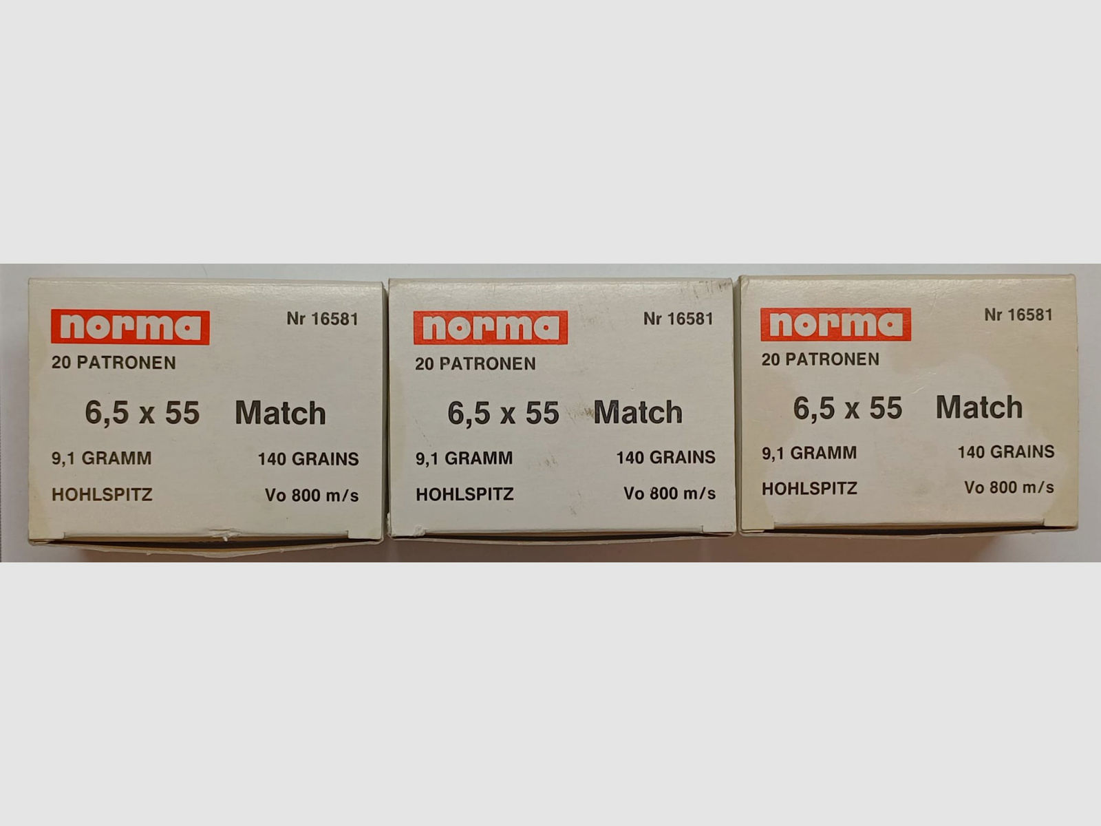 Norma Match 6,5×55 HP 140gr/9,1g *60 Schuss*